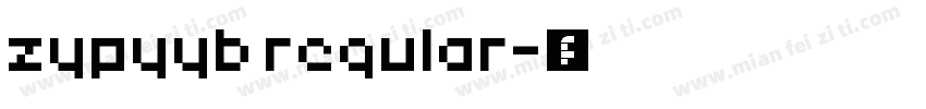 zypyyb regular字体转换